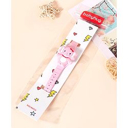 Babyhug Free Size Elephant Design  Digital Watch - Pink