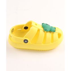 Cute Walk by Babyhug Clogs Dino Patch - Yellow