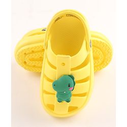 Cute Walk by Babyhug Clogs Dino Patch - Yellow