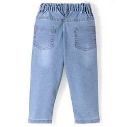 Babyhug Denim Full Length Jeans With Stretch - Blue