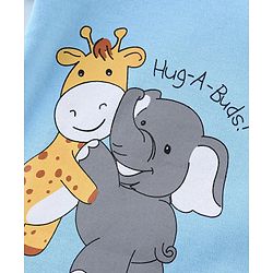 Babyhug 100% Cotton Knit Half Sleeves Front Open Vests Striped & Animal Print  Pack of 3 - Multicolour