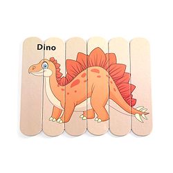 Babyhug Unicorn,Space & Dino Theme 10 Stick Puzzle Set- 30 Sticks