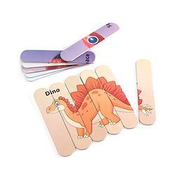 Babyhug Unicorn,Space & Dino Theme 10 Stick Puzzle Set- 30 Sticks