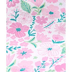 Babyhug 100% Cotton Woven Sleeveless Jhabla & Pajama Set Floral Print - Pink