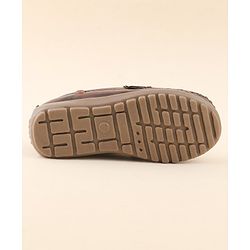 Cute Walk by Babyhug Slip On Formal Shoes - Dark Brown