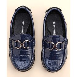 Cute Walk by Babyhug Slip On Loafers - Blue