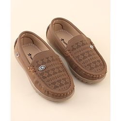 Cute Walk by Babyhug Slip On Formal Shoes - Brown