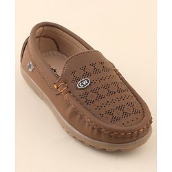 Cute Walk by Babyhug Slip On Formal Shoes - Brown