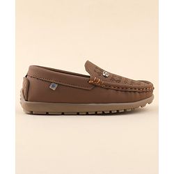 Cute Walk by Babyhug Slip On Formal Shoes - Brown