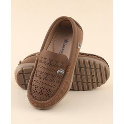 Cute Walk by Babyhug Slip On Formal Shoes - Brown