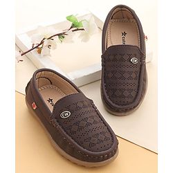 Cute Walk by Babyhug Slip On Formal Shoes - Dark Brown