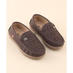 Cute Walk by Babyhug Slip On Formal Shoes - Dark Brown