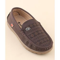 Cute Walk by Babyhug Slip On Formal Shoes - Dark Brown