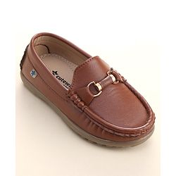 Cute Walk by Babyhug Slip On Formal Shoes - Dark Brown