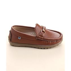 Cute Walk by Babyhug Slip On Formal Shoes - Dark Brown