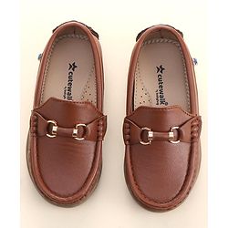 Cute Walk by Babyhug Slip On Formal Shoes - Dark Brown