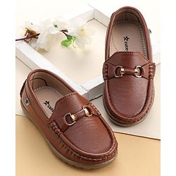 Cute Walk by Babyhug Slip On Formal Shoes - Dark Brown