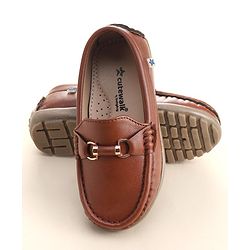 Cute Walk by Babyhug Slip On Formal Shoes - Dark Brown
