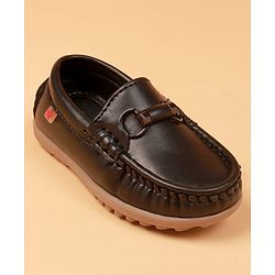 Cute Walk by Babyhug Slip On Formal Shoes -  Black
