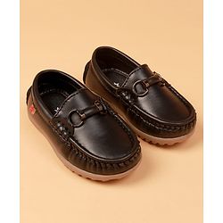Cute Walk by Babyhug Slip On Formal Shoes -  Black