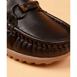 Cute Walk by Babyhug Slip On Formal Shoes - Dark Brown