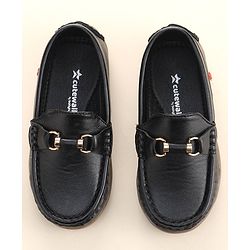 Cute Walk by Babyhug Slip On Formal Shoes - Dark Brown