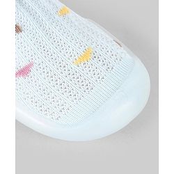 Cute Walk by Babyhug  Cable Knit Design Socks Shoe - Blue