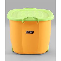 Babyhug Compact Multipurpose Storage Box with Wheels - Orange