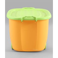 Babyhug Compact Multipurpose Storage Box with Wheels - Orange