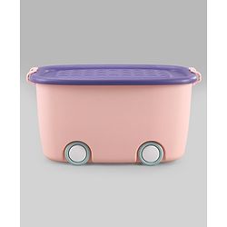 Babyhug Compact Multipurpose Storage Box with Wheels - Orange