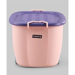 Babyhug Compact Multipurpose Storage Box with Wheels - Orange