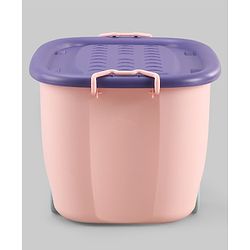 Babyhug Compact Multipurpose Storage Box with Wheels - Orange