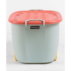 Babyhug Compact Multipurpose Storage Box with Wheels - Orange