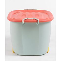 Babyhug Compact Multipurpose Storage Box with Wheels - Orange