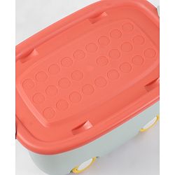 Babyhug Compact Multipurpose Storage Box with Wheels - Orange