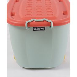 Babyhug Compact Multipurpose Storage Box with Wheels - Orange