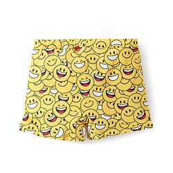 Babyhug Smiley Print Swimming Trunk - Yellow