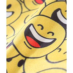 Babyhug Smiley Print Swimming Trunk - Yellow