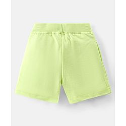 Babyhug 100% Cotton Single Jersey Knit Half Sleeves T-Shirt & Shorts Set Surfboard Print - White & Green
