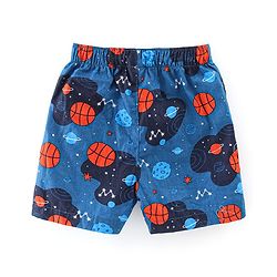 Babyhug Cotton Poplin Woven Boxer Dino & Basketball Print Pack of 3 - Multicolor