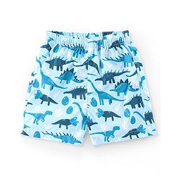 Babyhug Cotton Poplin Woven Boxer Dino & Basketball Print Pack of 3 - Multicolor
