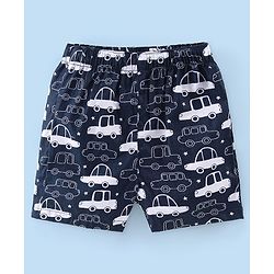 Babyhug Cotton Poplin Woven Boxer Car Print Pack of 3 - Multicolor