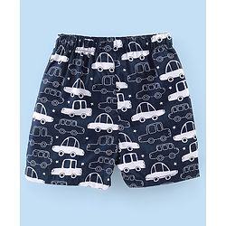 Babyhug Cotton Poplin Woven Boxer Car Print Pack of 3 - Multicolor