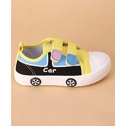Cute Walk by Babyhug Velcro Closure Casual Shoes Car Design - Yellow