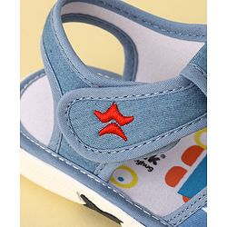 Cute Walk by Babyhug Musical Sandals With Velcro Closure - Light Blue