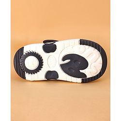 Cute Walk by Babyhug Musical  Shoes with Velcro Closure Polka Dot Print - Navy Blue