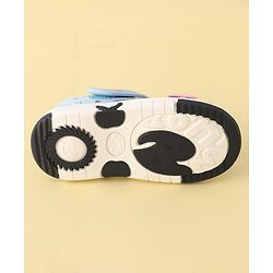 Cute Walk by Babyhug Velcro Closure Musical Sandals Butterfly Applique - Blue