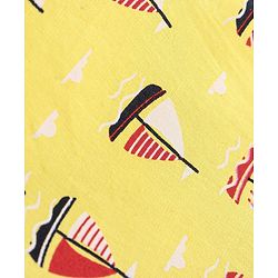 Babyhug Cotton Woven Regular Boxers Cars & Boats Print Pack of 3 - Blue Pink & Yellow
