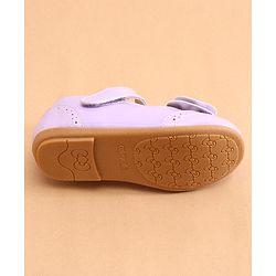 Cute Walk by Babyhug Ballerina with Bow Applique & Velcro Closure -White