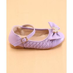 Cute Walk by Babyhug Ballerina with Buckle Closure  & Bow Applique-  Purple